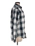 Old Navy Plaid Gray Long Sleeve Button-Down Shirt Size M - photo 4