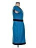 Jonathan Martin Color Block Blue Cocktail Dress Size 8 - photo 4