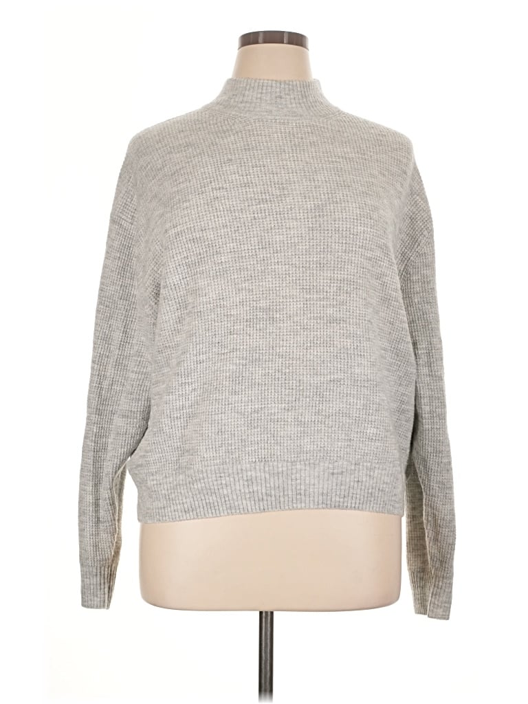 Pre-owned Gap Turtleneck Sweater In Gray