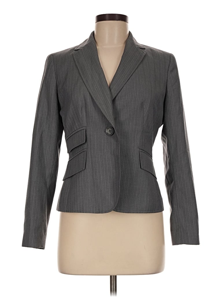 Pre-owned Nine West Blazer Jacket In Gray