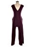 Old Navy Solid Burgundy Jumpsuit Size S - photo 2