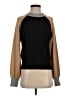 Monrow Color Block Brown Pullover Sweater Size S - photo 1
