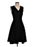 Theory 100% Polyester Solid Black Cocktail Dress Size 2 - photo 1