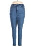 Ann Taylor Solid Blue Jeans Size 14 - photo 1