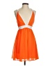 Keepsake 100% Polyester Color Block Orange Cocktail Dress Size S - photo 1