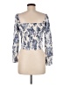 Kourt 100% Viscose Blue 3/4 Sleeve Blouse Size M - photo 2