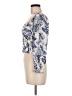 Kourt 100% Viscose Blue 3/4 Sleeve Blouse Size M - photo 5