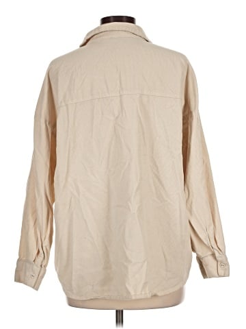Divided by H&M 3/4 Sleeve Button-Down Shirt (view 2)