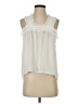 J.Crew 100% Polyester Ivory Sleeveless Blouse Size 4 - photo 1
