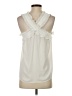 J.Crew 100% Polyester Ivory Sleeveless Blouse Size 4 - photo 2