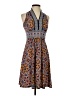 Wisp Paisley Gray Casual Dress Size 0 (petite) - photo 1