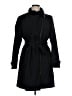 Halston 100% Polyester Black Trenchcoat Size XL - photo 1