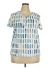 Unbranded 100% Polyester Blue Short Sleeve T-Shirt Size XXL - photo 1