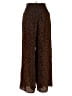 Sienna Sky 100% Polyester Animal Print Brown Casual Pants Size XS - photo 2