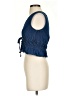 Moon River 100% Cotton Blue Sleeveless Blouse Size XS - photo 5