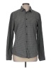 H&M Houndstooth Gray Long Sleeve Button-Down Shirt Size M - photo 1