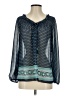 Sophie Max 100% Polyester Teal Long Sleeve Blouse Size S - photo 1