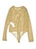 Good American Gold Long Sleeve Top Size Med (2) - photo 2