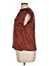 NATION LTD Solid Brown Sleeveless Blouse Size XL - photo 5