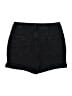 d.jeans Solid Black Denim Shorts Size 8 - photo 2