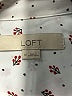 Ann Taylor LOFT 100% Polyester Print Ivory Long Sleeve Blouse Size M - photo 7