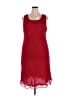Studio 1 100% Polyester Solid Red Casual Dress Size 18 - photo 1