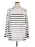 Shein Curve Stripes White Pullover Sweater Size 14 Plus (1) - photo 1