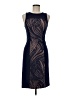 BCBGMAXAZRIA Graphic Blue Cocktail Dress Size M - photo 1