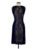 BCBGMAXAZRIA Graphic Blue Cocktail Dress Size M - photo 2