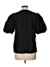 CeCe 100% Cotton Black Short Sleeve Blouse Size L - photo 2