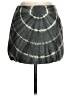 Tory Burch 100% Leather Tie-dye Gray Leather Skirt Size 2 - photo 1