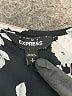 Express 100% Polyester Black Short Sleeve Blouse Size S - photo 7