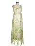 Line & Dot 100% Polyester Tie-dye Green Casual Dress Size M - photo 1