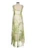 Line & Dot 100% Polyester Tie-dye Green Casual Dress Size M - photo 2