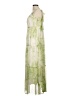 Line & Dot 100% Polyester Tie-dye Green Casual Dress Size M - photo 5