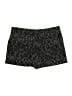 ALLSAINTS 100% Silk Animal Print Black Shorts Size 8 - photo 2