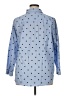Talbots Polka Dots Blue Long Sleeve Button-Down Shirt Size 1X - photo 2