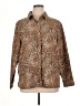 Studio Works Animal Print Brown Long Sleeve Button-Down Shirt Size XL - photo 1