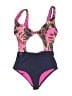 Maaji Graphic Pink One Piece Swimsuit Size M - photo 1