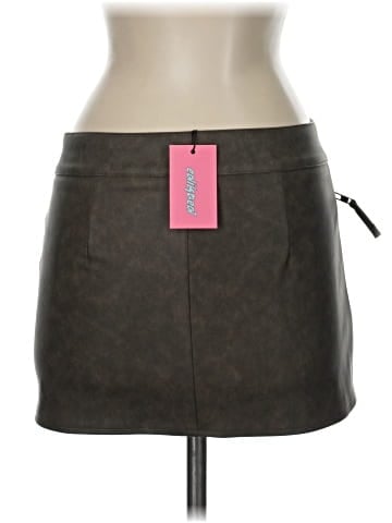 Edikted Faux Leather Skirt (view 2)