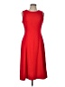 Halston Solid Red Cocktail Dress Size 10 - photo 1