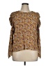 Rebecca Minkoff Multi Color Brown Long Sleeve Blouse Size XL - photo 1