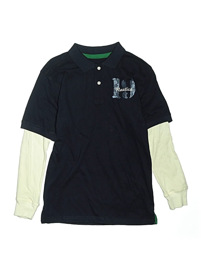 Pre-owned Nautica Kids' Long Sleeve Top Blue Tops