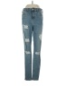 Topshop Hearts Blue Jeans Size 30 waist - photo 1