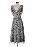 MSK 100% Polyester Paisley Gray Casual Dress Size 10 - photo 2