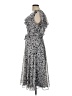 MSK 100% Polyester Paisley Gray Casual Dress Size 10 - photo 5