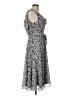 MSK 100% Polyester Paisley Gray Casual Dress Size 10 - photo 4