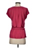 Ella Moss Pink Red Short Sleeve Blouse Size S - photo 2