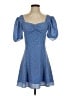 French Connection Hearts Blue Cocktail Dress Size 2 - photo 1