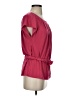 Ella Moss Pink Red Short Sleeve Blouse Size S - photo 4